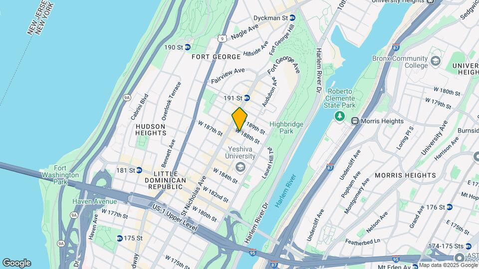 552 W 188th St Map and Location Details