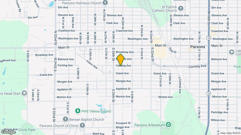 2506 Corning Ave Map and Location Details