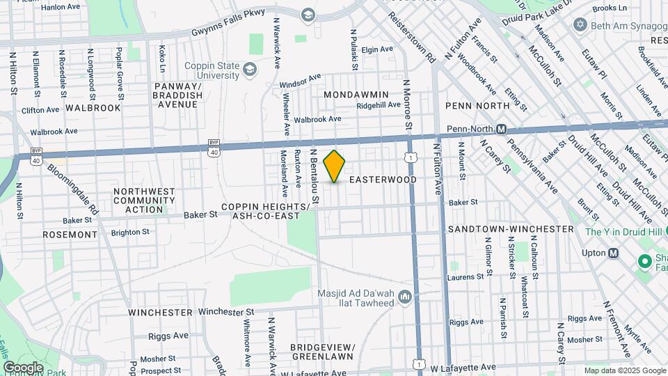 1642 N Smallwood St Map and Location Details