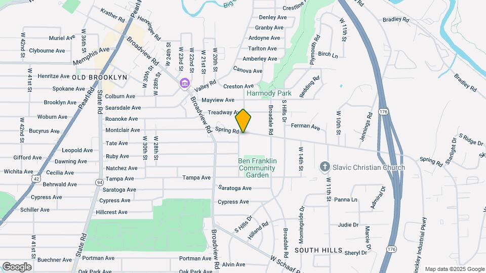 1909 Spring Rd Map and Location Details