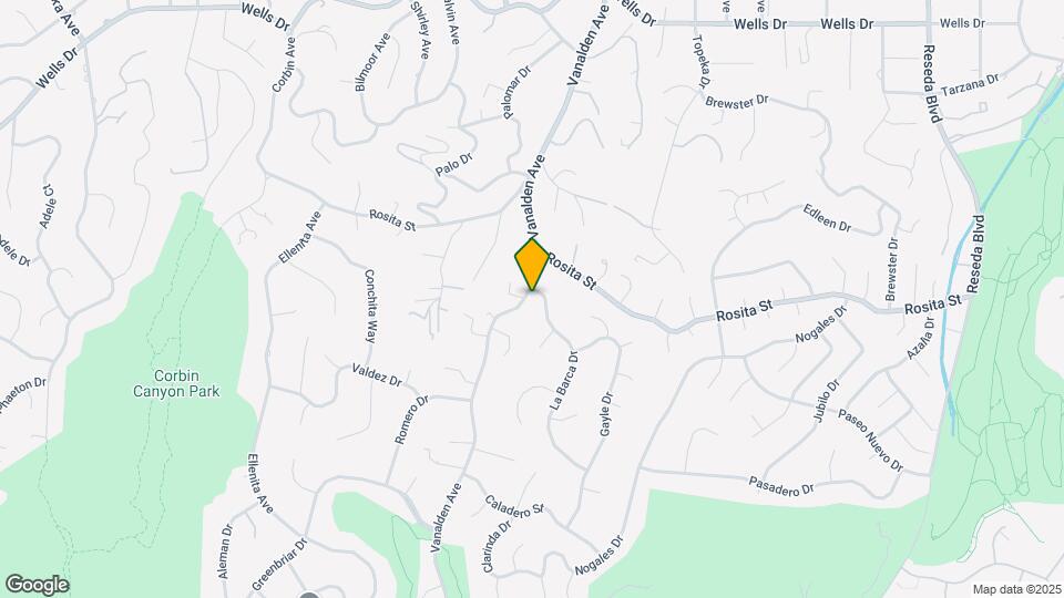 4656 Vanalden Ave Map and Location Details