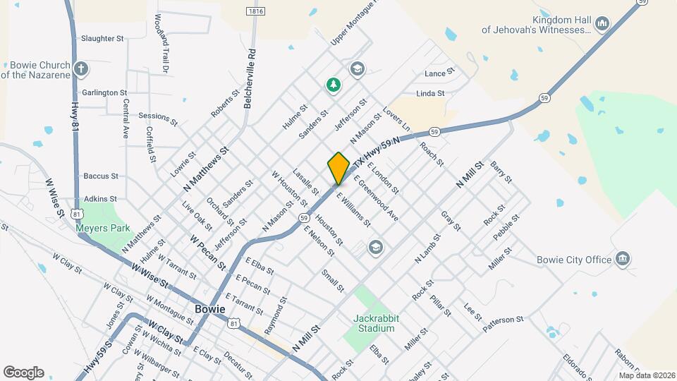 101 E Williams St Map and Location Details