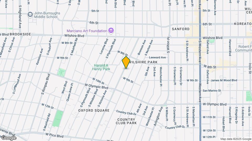 Crenshaw Court Apartments Mapa y Detalles de la Ubicación
