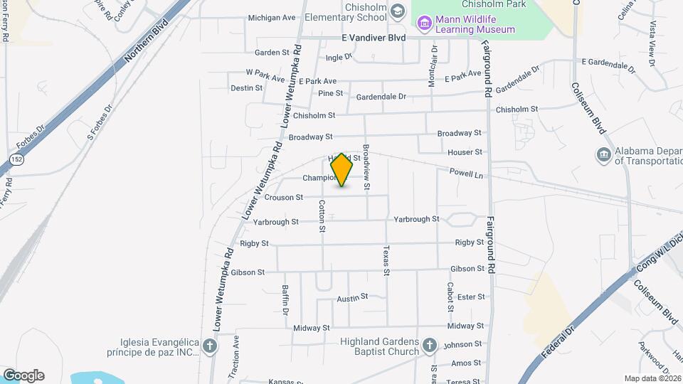 1723 Crouson St Map and Location Details