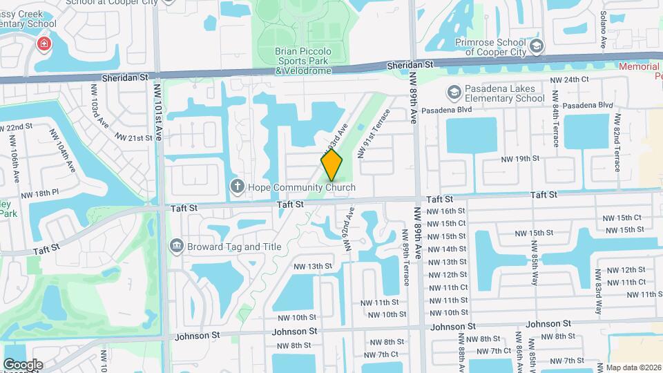 9287 NW 18th St Map and Location Details