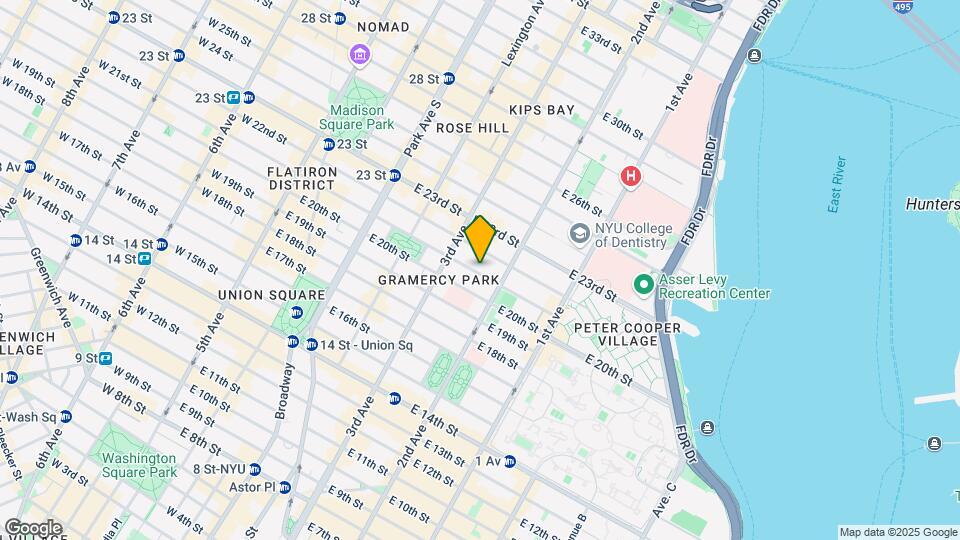 227 E 21st St Mapa y Detalles de la Ubicación