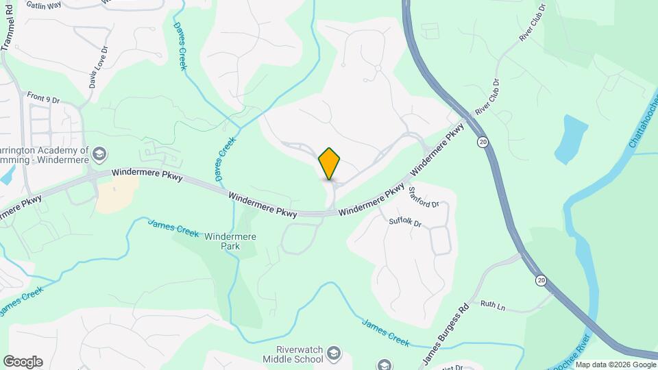 1037 Windermere Crossing Mapa y Detalles de la Ubicación