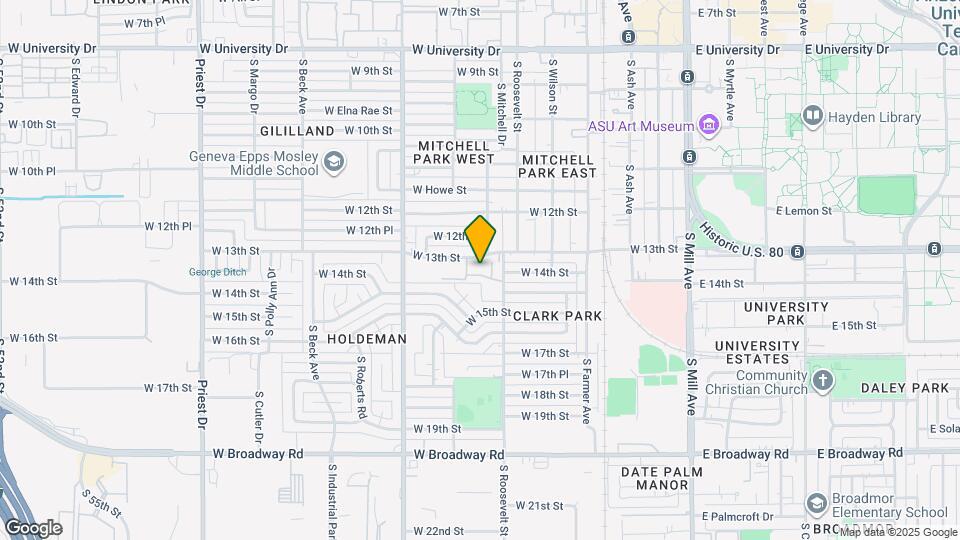 626 W 14th St Map and Location Details