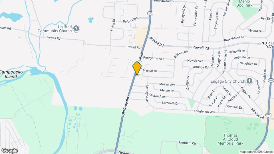 5202 Old Troy Pike Map and Location Details