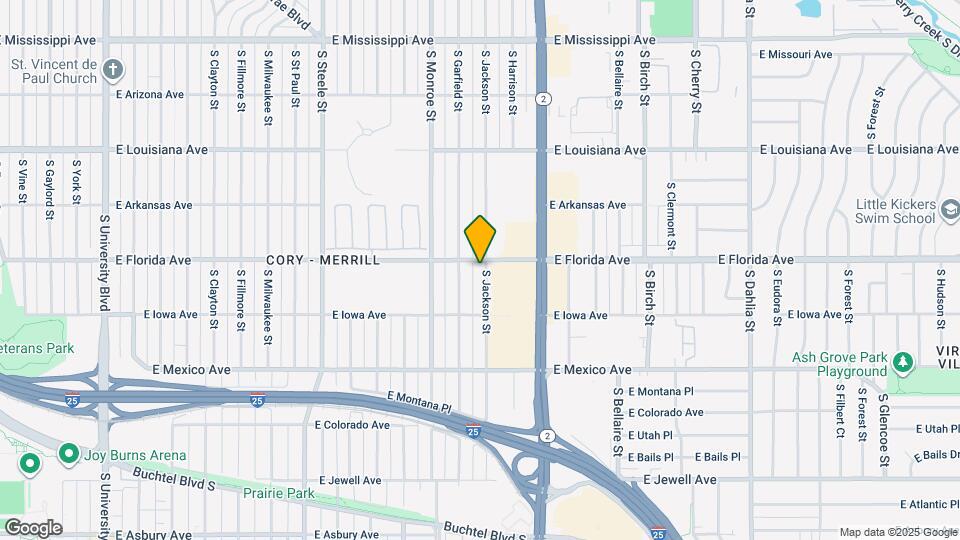 1511 S Jackson St Map and Location Details