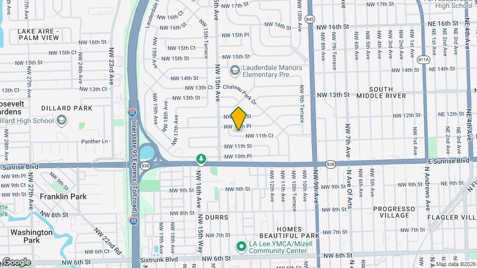 1325 NW 11th Ct Map and Location Details