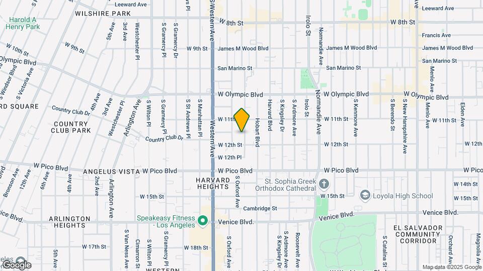 1139 S Serrano Ave Map and Location Details