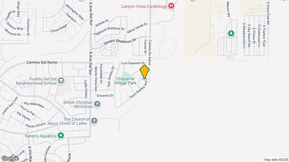 1098 Paso Robles Ave Map and Location Details