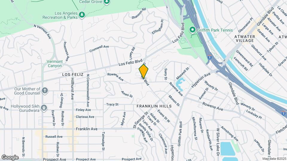 3207 Griffith Park Blvd Map and Location Details