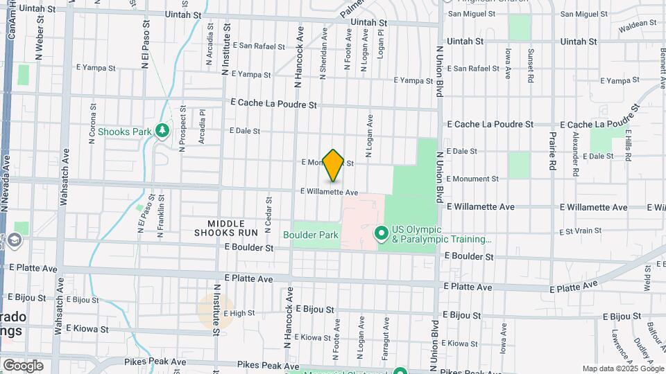 1318 E Willamette Ave Map and Location Details