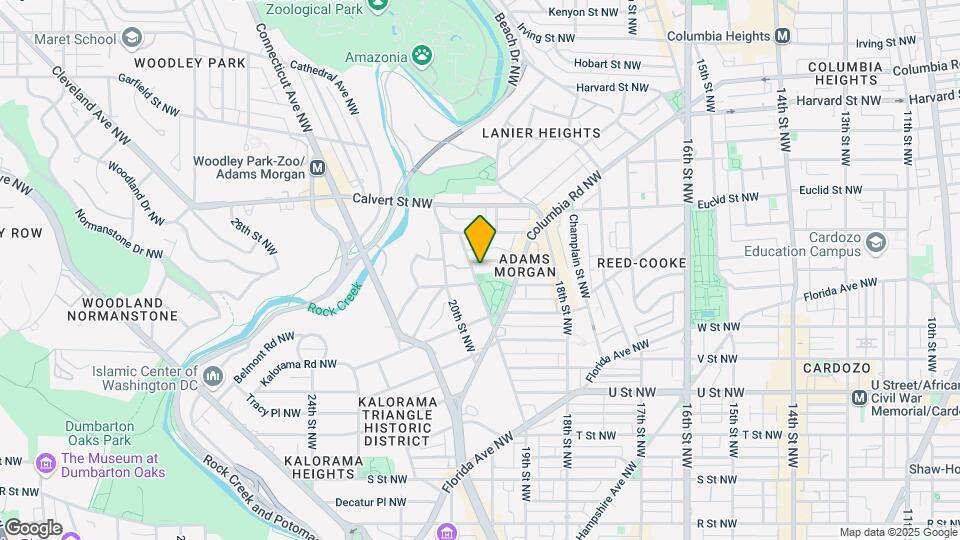 1860 Mintwood Pl NW Map and Location Details