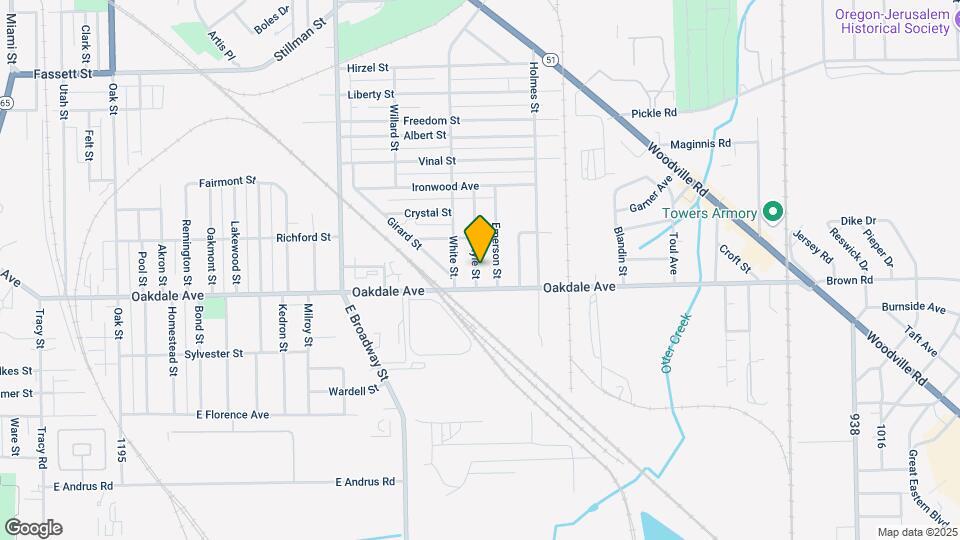 1537 Carlyle St Map and Location Details