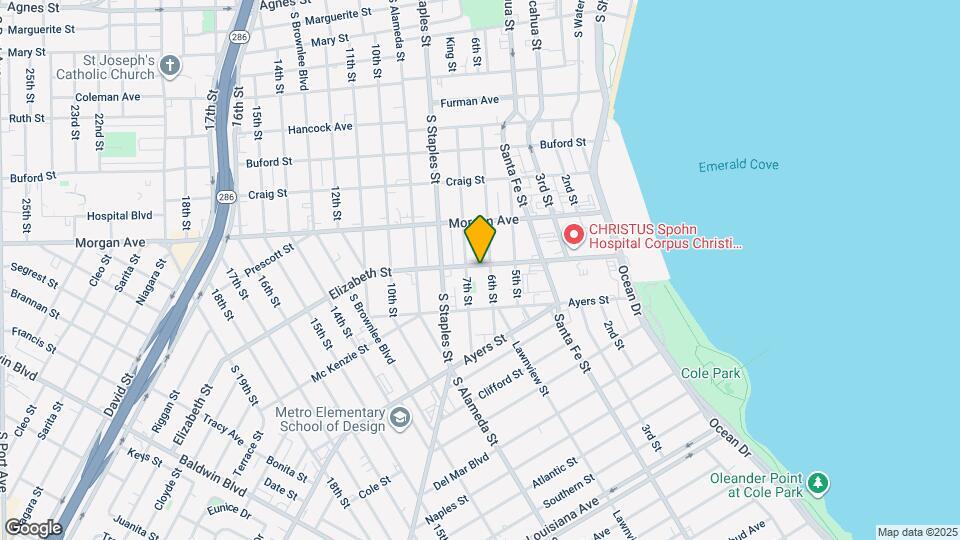 907 Elizabeth St Map and Location Details