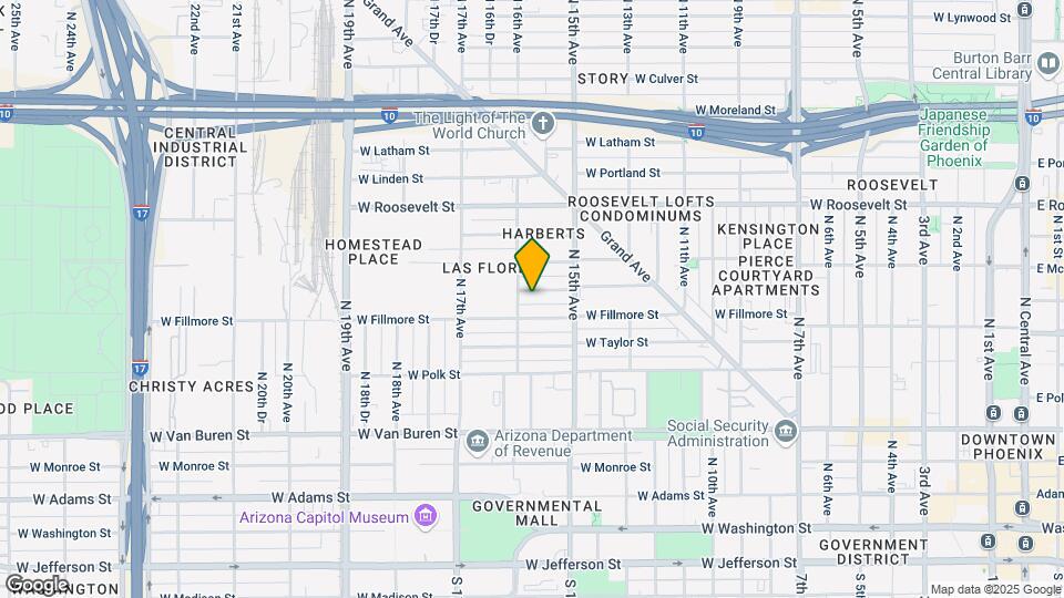 1537 W Pierce St-Unit -3 Map and Location Details