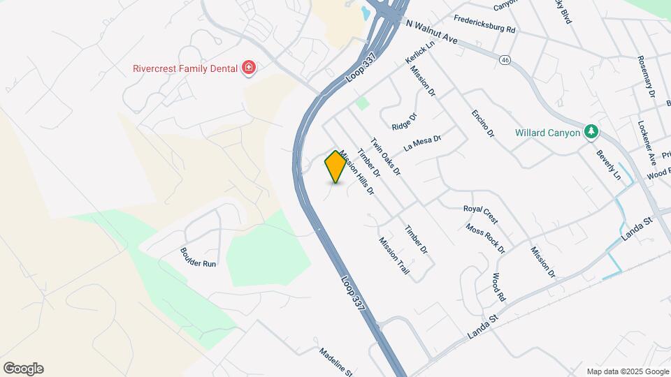 641 Evergreen Ln Map and Location Details