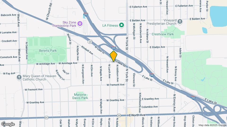 484 N Addison Ave Map and Location Details