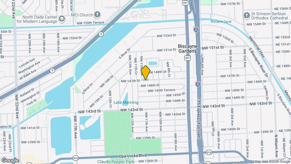 1070 NW 147th St Map and Location Details