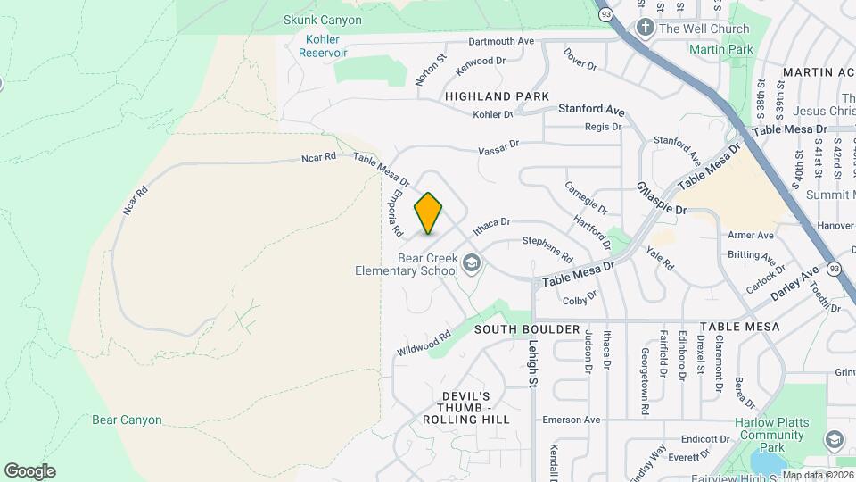 2355 Hillsdale Way Map and Location Details
