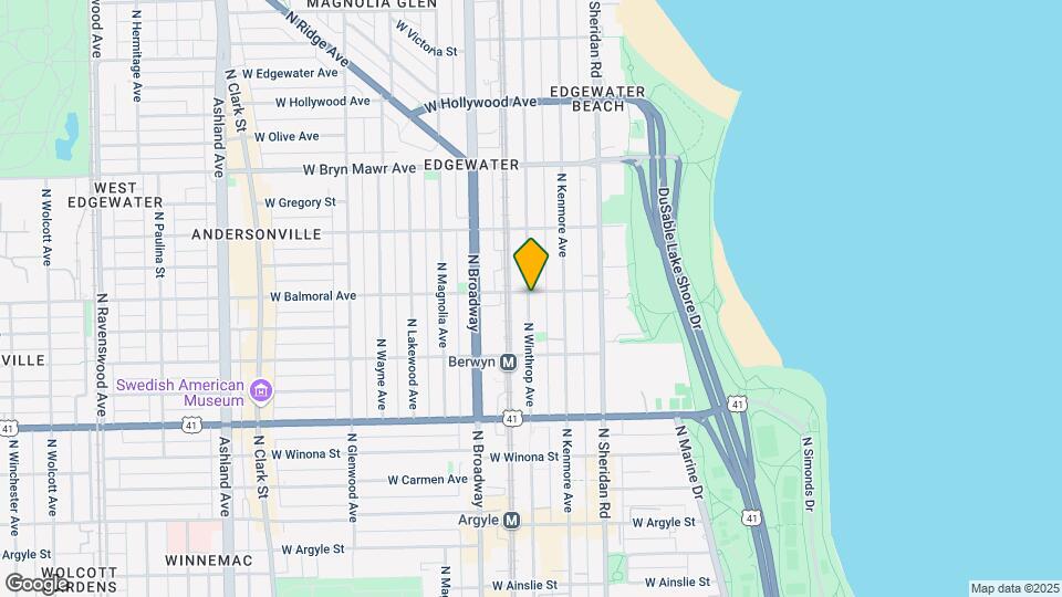 5352 N Winthrop Ave Map and Location Details