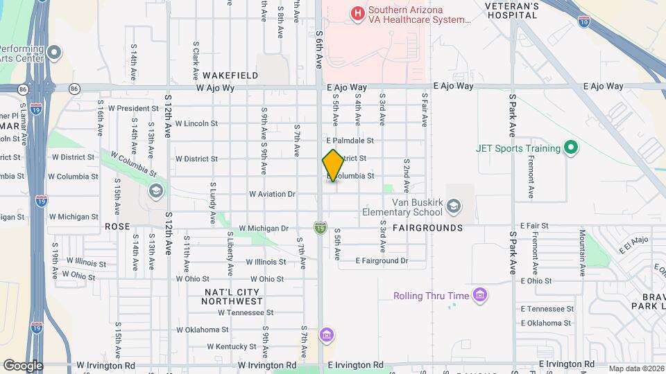 4332 S 5th Ave Mapa y Detalles de la Ubicación