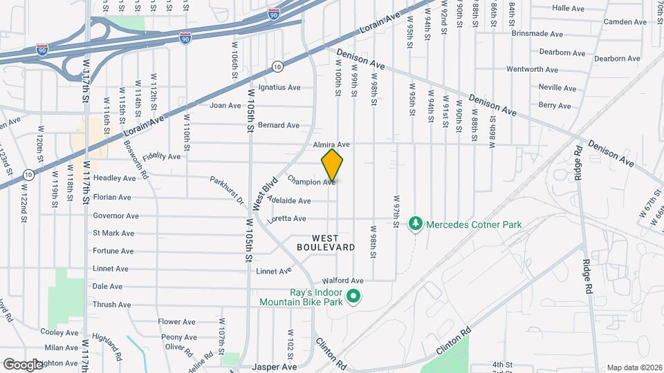 3422 W 100th St Map and Location Details