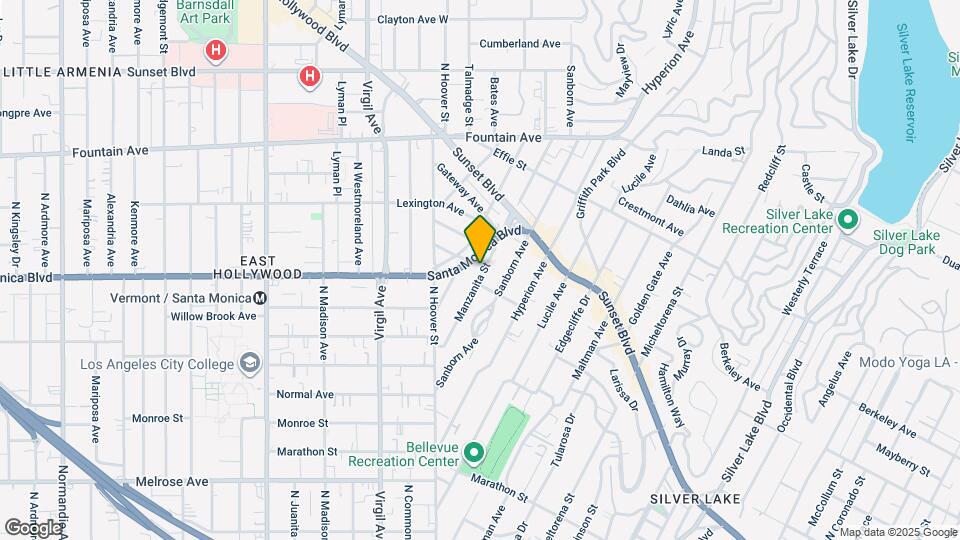 1015 Manzanita St Map and Location Details