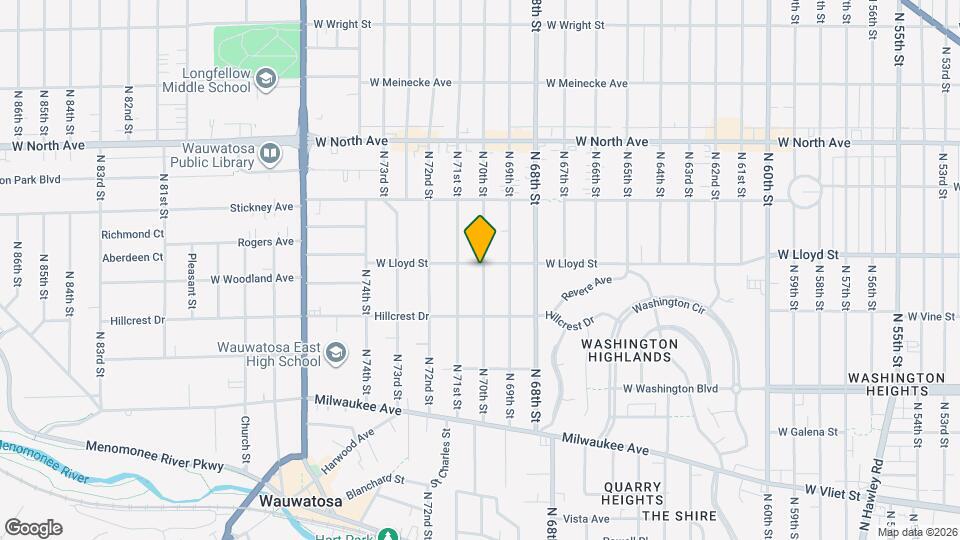 7009 W Lloyd St Map and Location Details