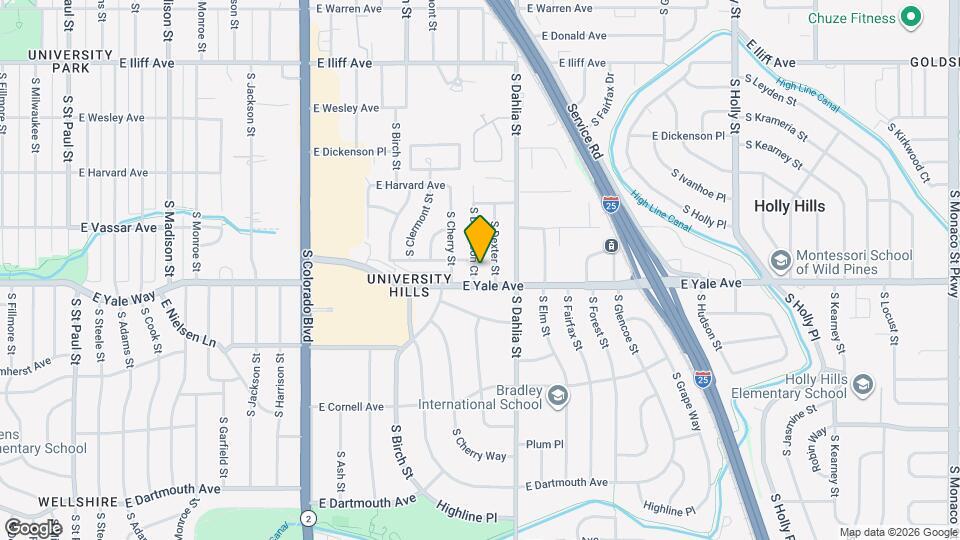 2622 S Dennison Ct Map and Location Details