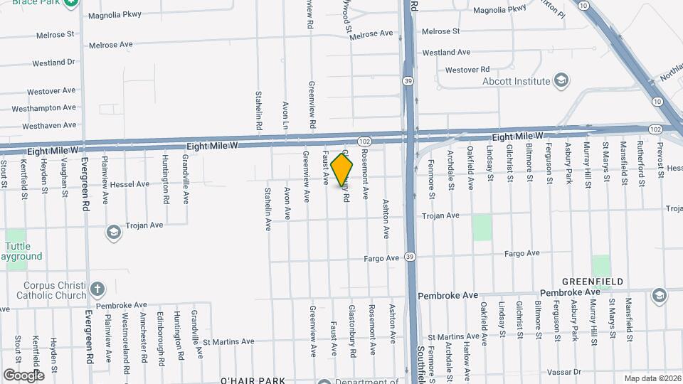 20285 Glastonbury Rd Map and Location Details