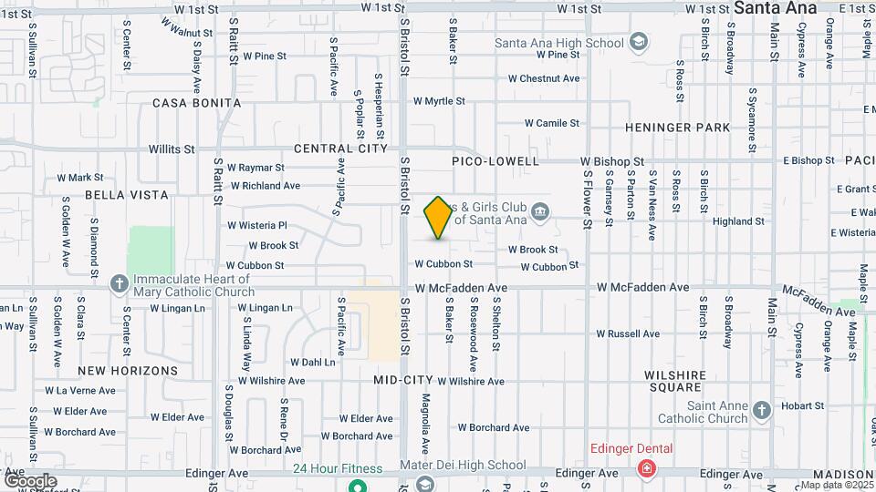 1210 W Brook St Map and Location Details