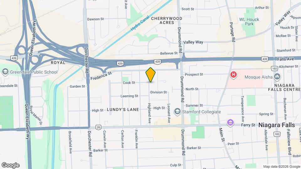 5566 Highland Ave Map and Location Details