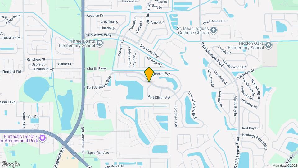 8306 Fort Clinch Ave Mapa y Detalles de la Ubicación