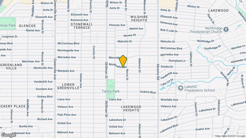 6162 Monticello Ave Map and Location Details