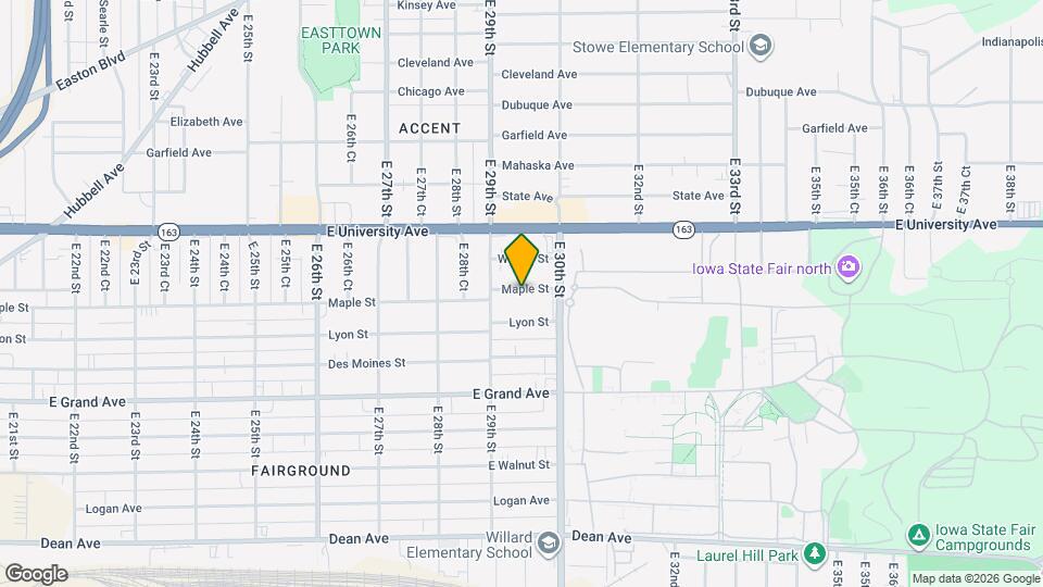 2925 Maple St Map and Location Details