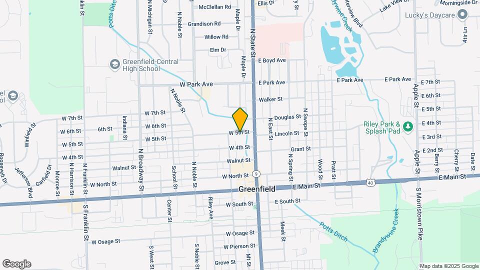 113 W 5th St, Unit C Map and Location Details