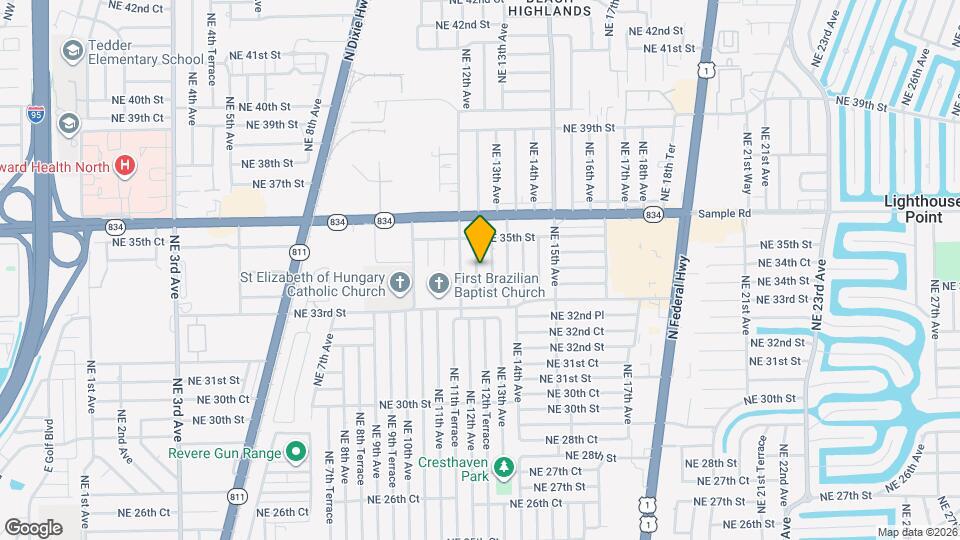 3360 NE 12th Terrace Map and Location Details