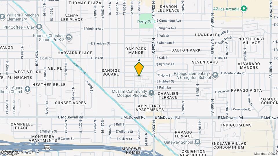 3114 E Hubbell St Map and Location Details