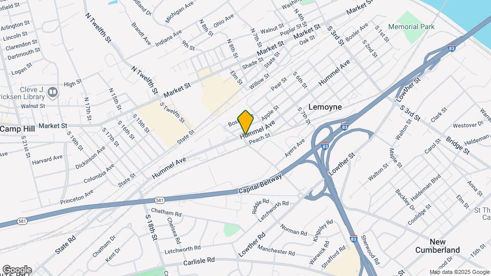 960 Hummel Ave Map and Location Details