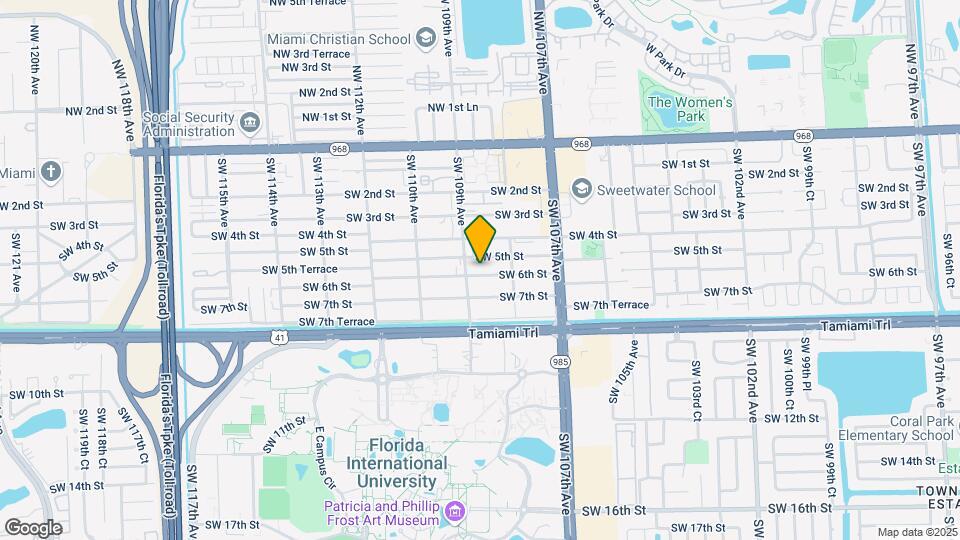 10881 SW 6th St Map and Location Details