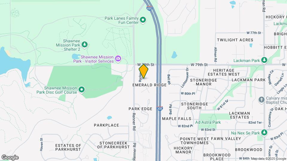 16533 W 80th St Map and Location Details