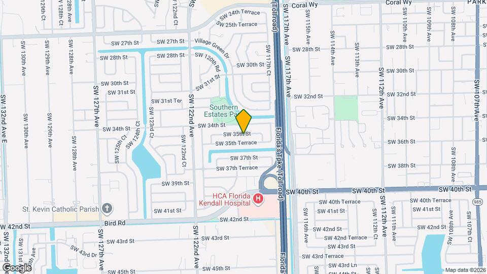 11860 SW 35th St Map and Location Details