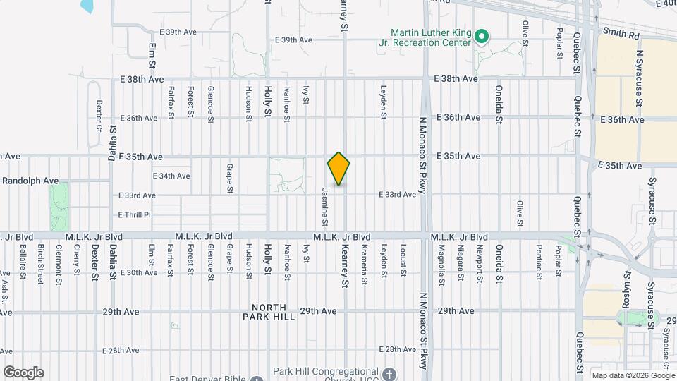 3301 Kearney St, Unit A Map and Location Details