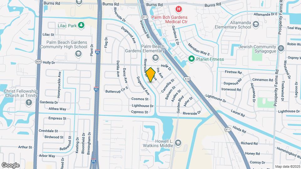 571 Riverside Dr Map and Location Details