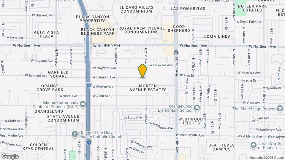 2115 W Belmont Ave Map and Location Details