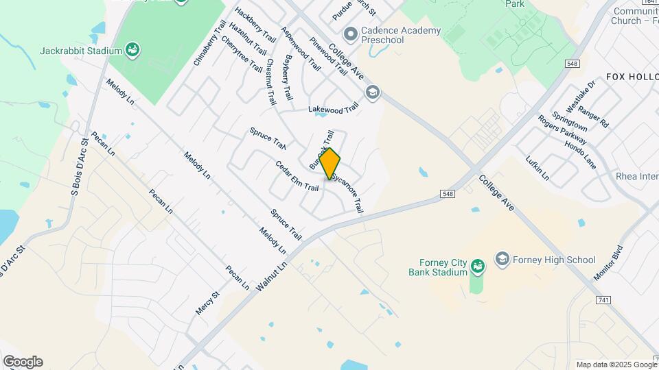 739 Cedar Elm Trail Map and Location Details